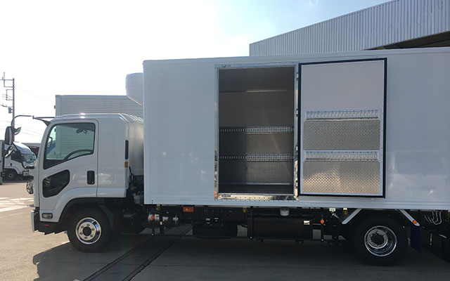 4トン：FRP製コンテナ 機械式冷凍車 | 関東・茨城・常総の冷凍車の 